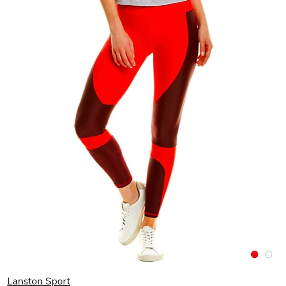 Lanston Sport Colorblocked Legging Women's Red size Small